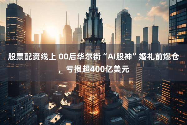 股票配资线上 00后华尔街“AI股神”婚礼前爆仓，亏损超400亿美元